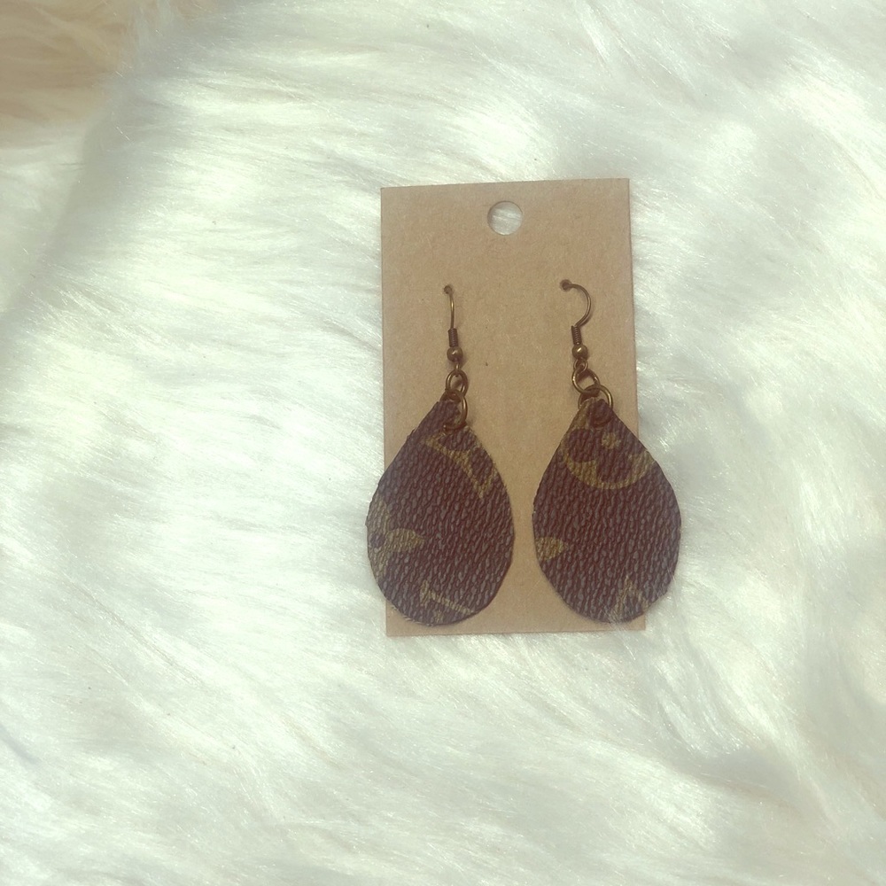 Upcycled Authentic Louis Vuitton Earrings
